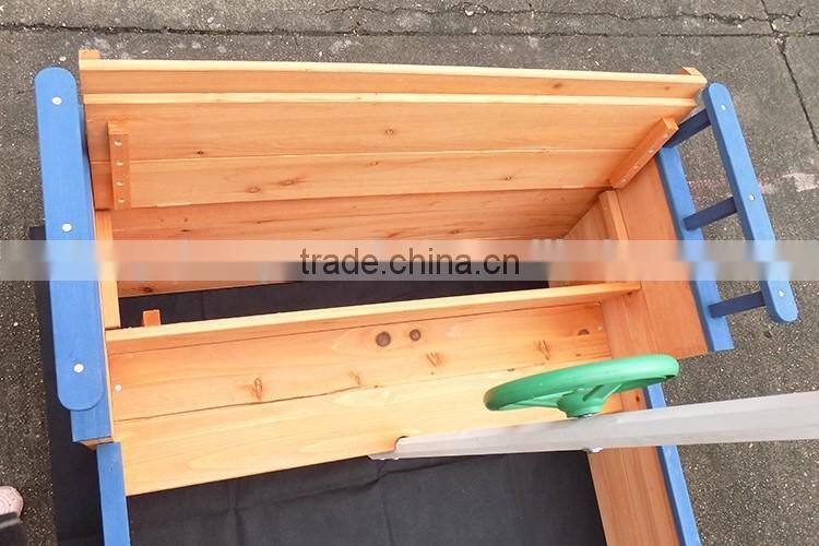 Boat shape wooden sandbox