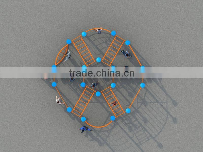 Outdoor children climb amusement park kids tunnel