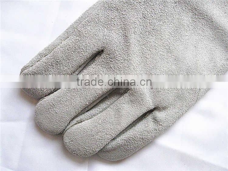 Long Argon Cow Split Leather Grade A/B Welding Gloves
