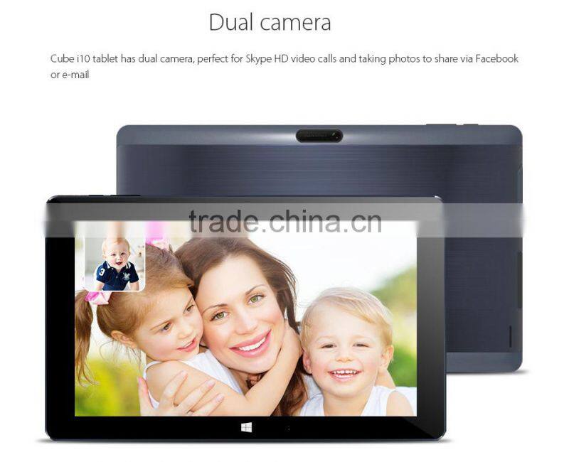 10.6 inch Dual boot Windows10 Android 4.4 Tablet pc CUBE I10