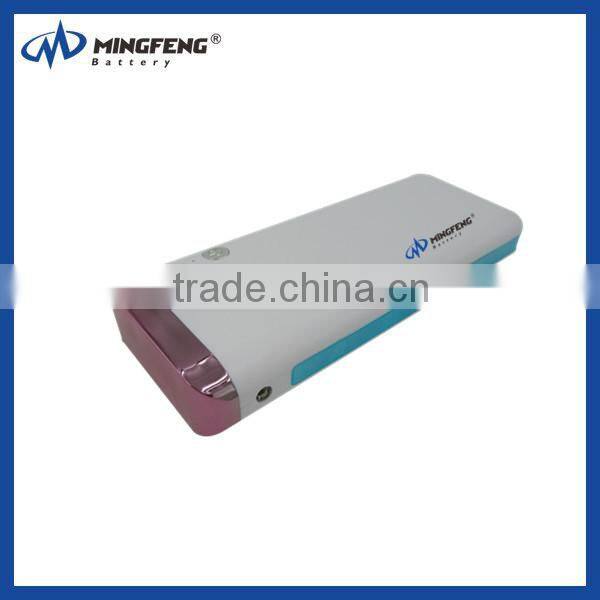 2016 power bank three usb port LED flashlight 10400mah power bank promotion