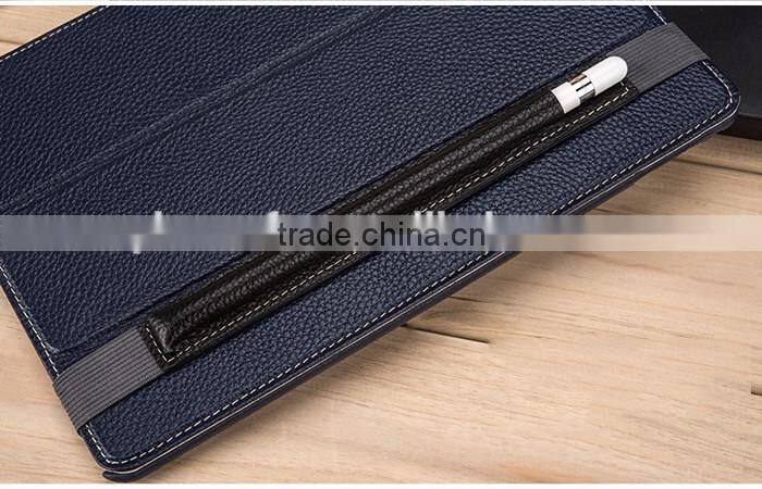 Cowhide Leather Pencil Holder for Apple Ipad Pro
