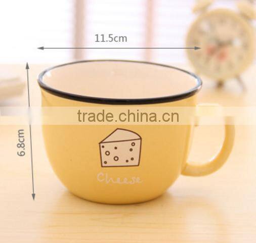 High quality cute creamic lovers breafast cup/coffee mug/milk cup/tea cup