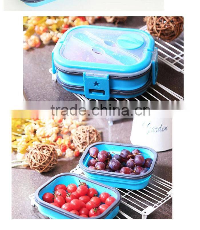 New Design Home Storage Silicon Food Bento Lunchbox