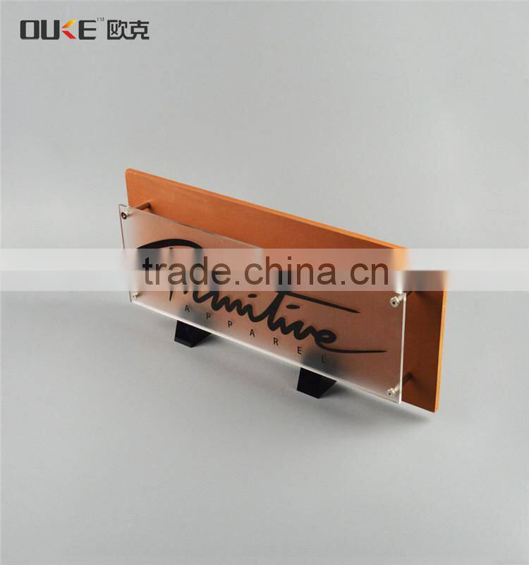 New product customized handmade acrylic name plate holder for sale