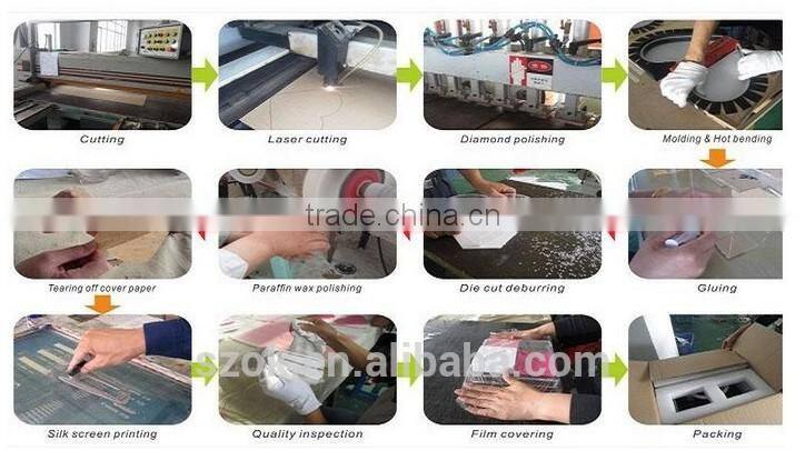 DL Clear acrylic custom printable desktop insert new design menu holder wholesale