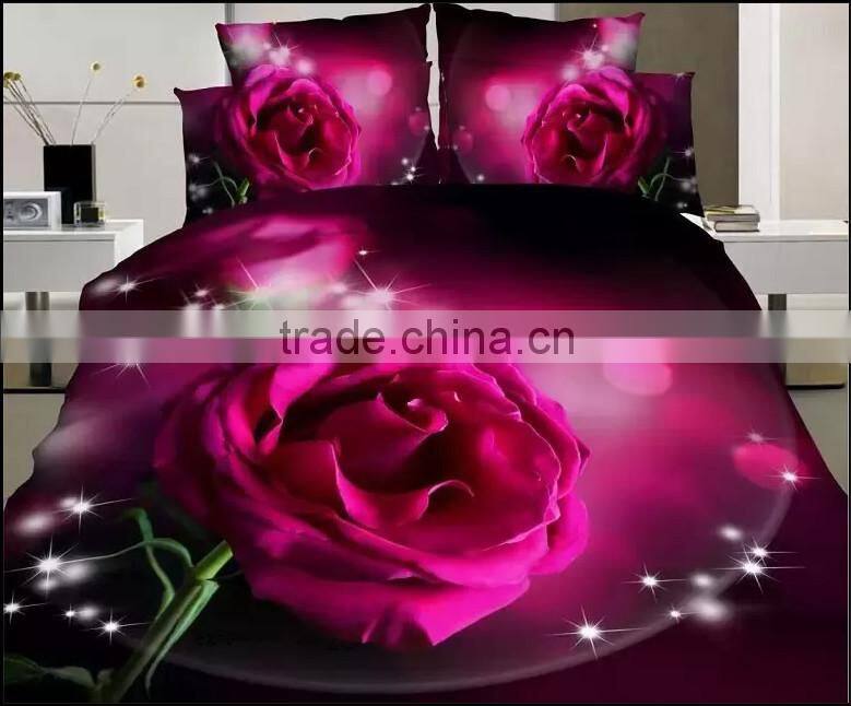 2015 home textiles bedding set 3D 100% cotton spring, autumn fashion sheet