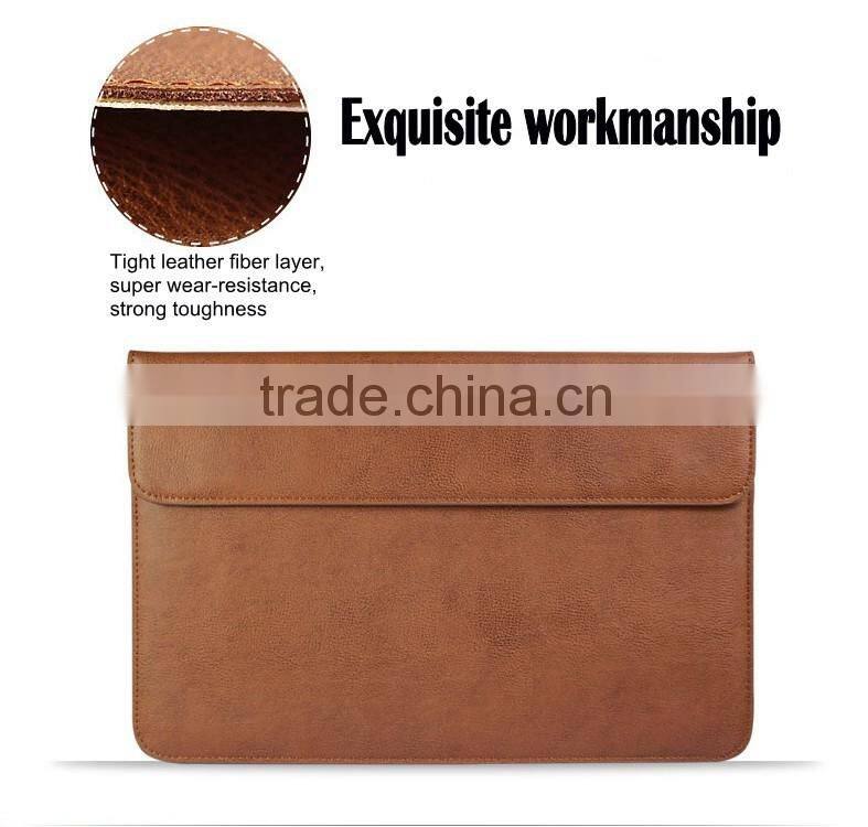 Factory supply premium color leather case for Mircrosoft surface pro 4