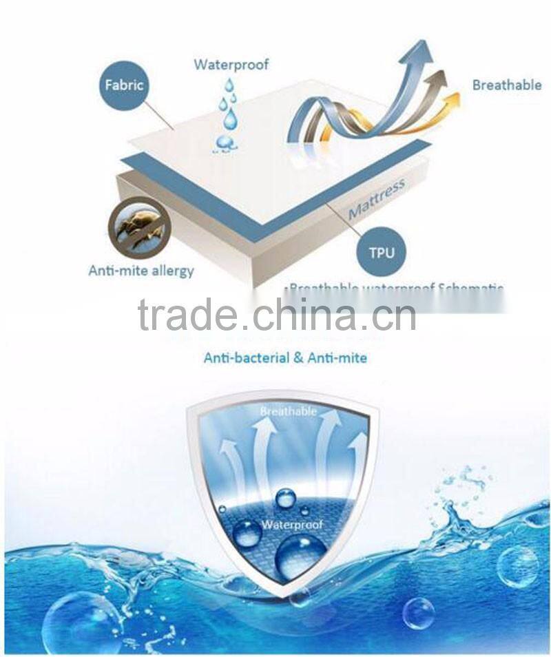 Needle Punched Cotton Single Double Bed Waterproof Mattress Protector