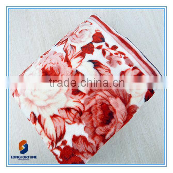 china factory bed sheet printed fabric flannel bedding set