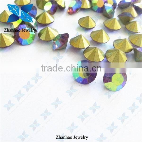 Light Amethyst AB Colored Point back Chaton Rhinestone