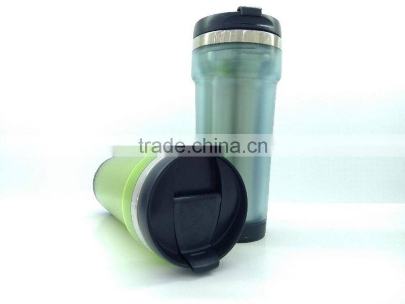 2016 Newly Design Premium 18/8 Stainless Steel Car Travel Mugs Coffee Mug With Screw Top & Bottom