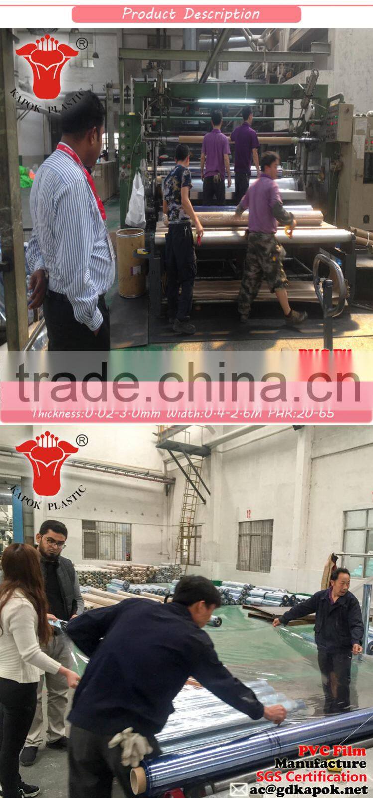 factory directly for clear/crystal mattress pvc sheet