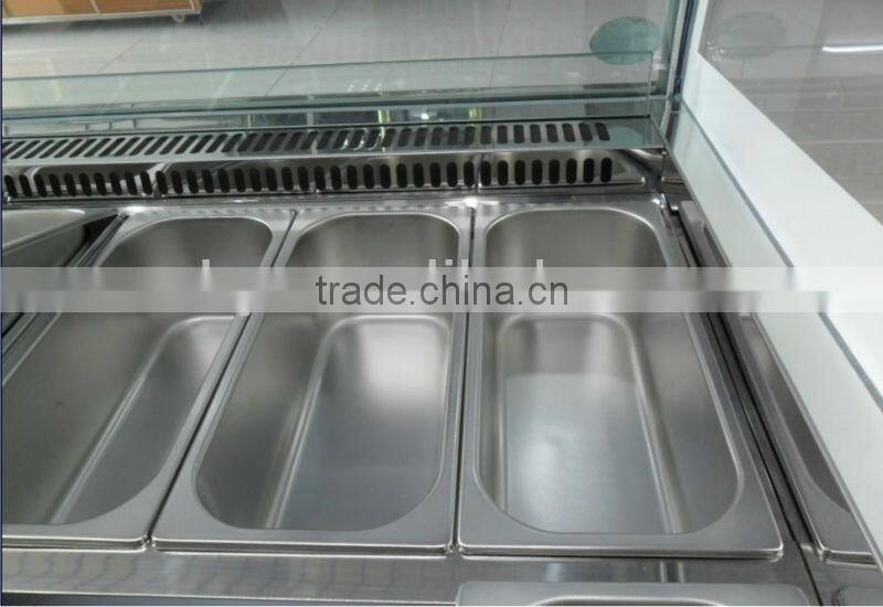 Ice cream freezer/Gelato display showcase refrigerator