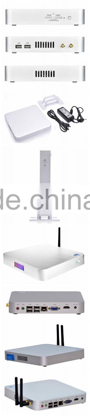 Intel Celeron Dual Core C1037U 1.8Ghz good quality tablet computer without fan mini pc 12v 4G RAM 32G SSD