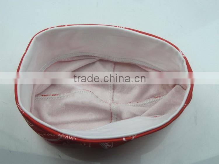 red print swimming cap