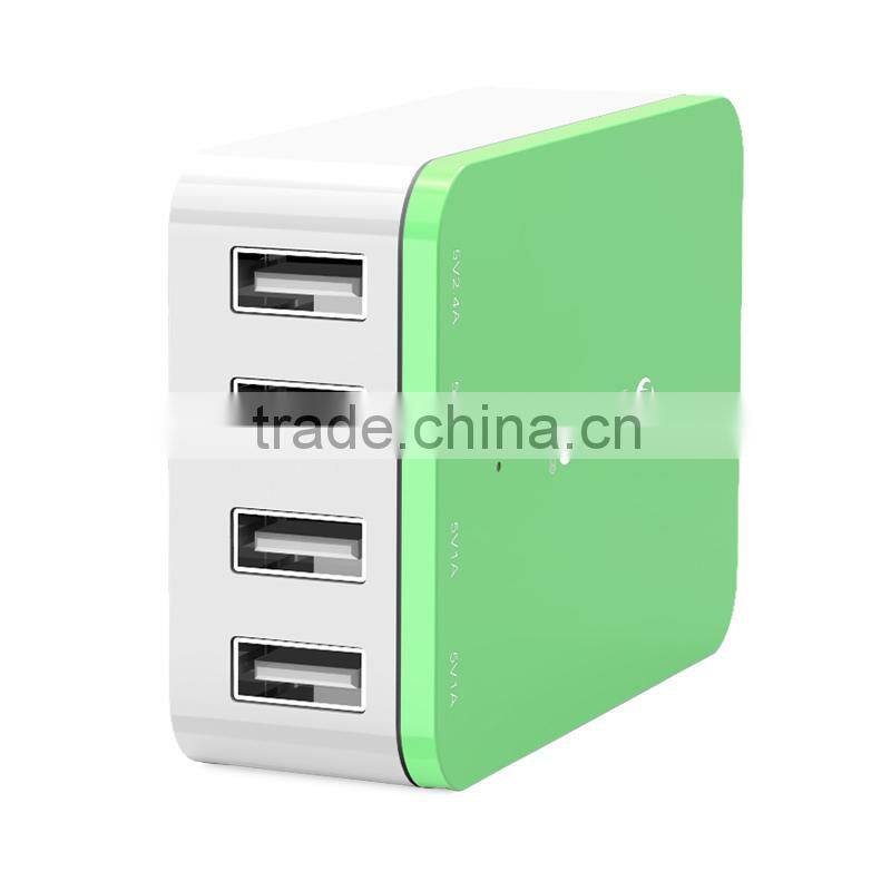 CE,ROHS,FCC Approved usb charger 4 port smart phone charger,ODM/OEM quick deliver power sockets