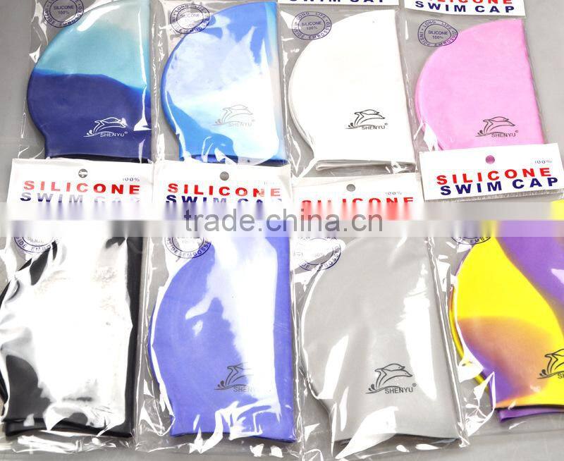 New Arrival High Quality Swimming Cap Excellent Waterproof Swimming Hat Elastic Funny Silicone Hot Spring Cap