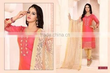 Worldly Maroon Cotton Churidar Suit/Designer churidars Suits Shopping