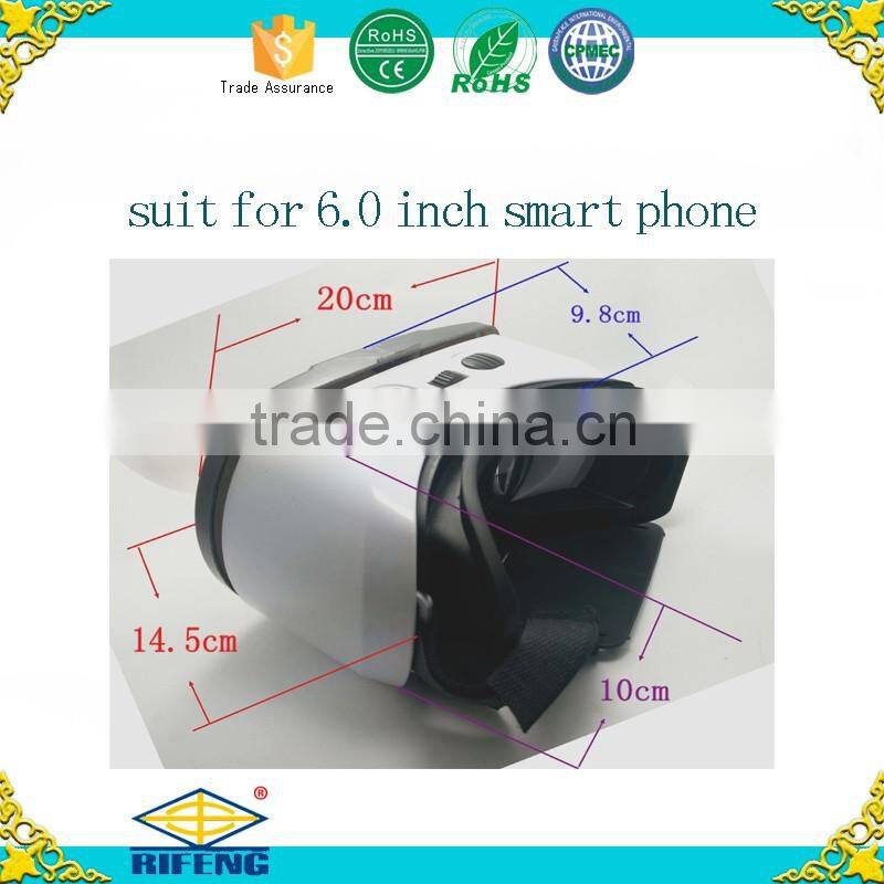 2016 Hot Selling Virtual Reality Glasses Plastic Google Cardboard 3D VR Box 2.0