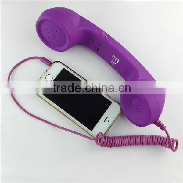 Colorful plastic telephone handset in low price