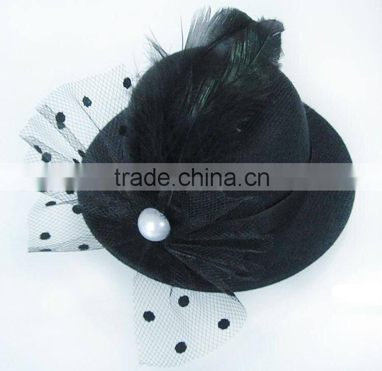 MYLOVE 3 colors top hat felt party hat fascinator cocktail hat MLXM012