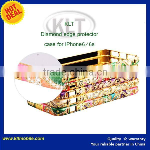 New bling crystal diamond brushed aluminum metal for iPhone