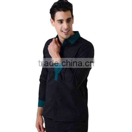 Wholesale Chef Uniforms men'srestaurant waiter long sleeve work shirt