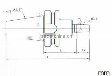 BT taper drill chuck arbor