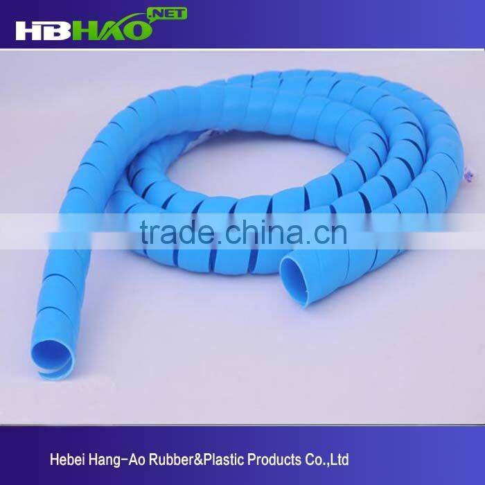 6mm Custom Plastic Clear Spiral Cable Wrap For Wires