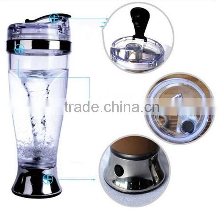 16oz/18oz BPA-FREE USB Rechargeable Pink Protein Shaker Bottle - Portable Electric Power Drink Mixer