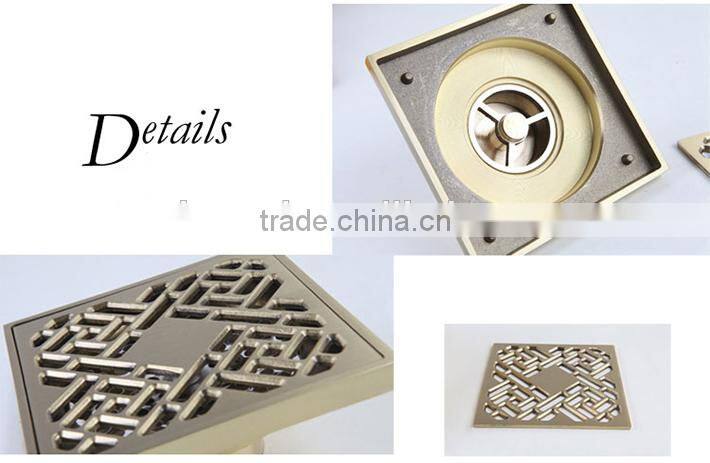 2014 Hot sell Bathroom Brass Floor Strainer Drain/10cm 4 inch Drainer /Floor drain top quality bathroom accessories