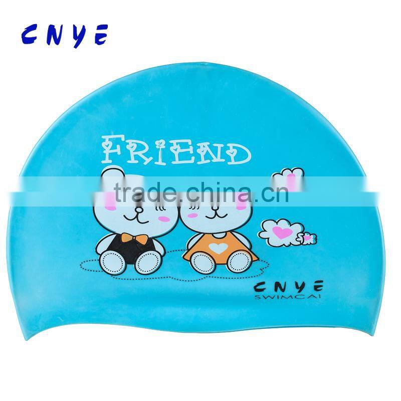 CNYE 2015 best selling swimming cap kids swim cap custom printed child swimming cap