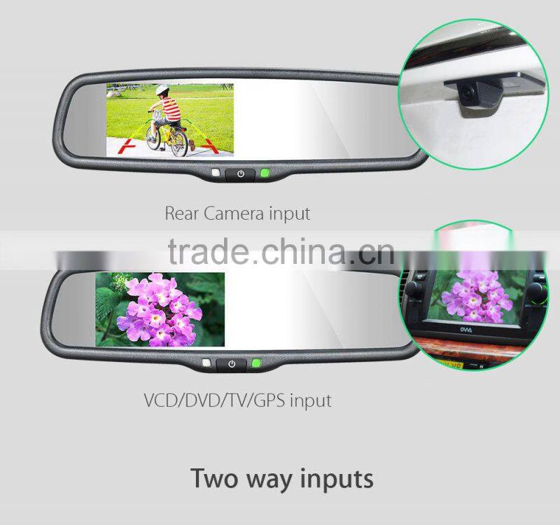 4.3 inch car rear view mirror monitor for parking