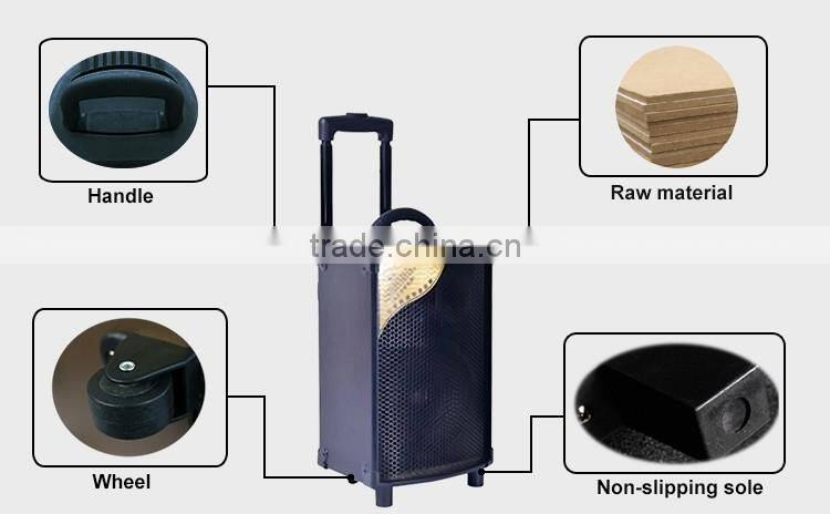 Active Professional PA Speaker DJ Woofer Sound System Portable Rechargeable Speaker
