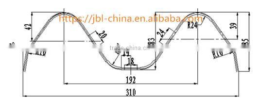 Hot Sale Steel Highway guardrail roll forming machine with automatic Quality guaranteed