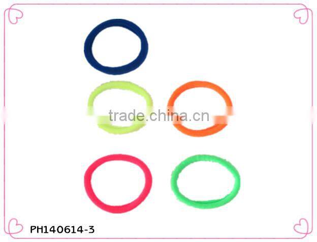 double color elastic hair bands double rubber hairband with knot
