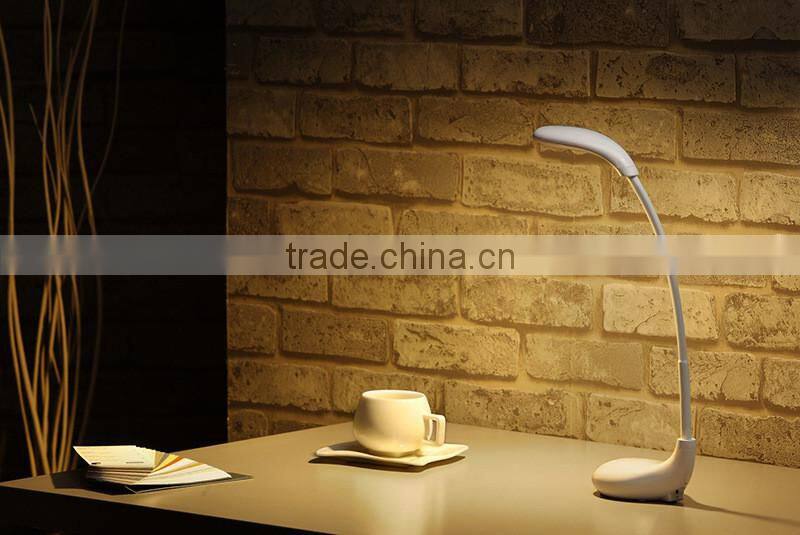 Rechargeable golf-shape touch-Sensitive Control flexible Eye Care reading led desk lamp
