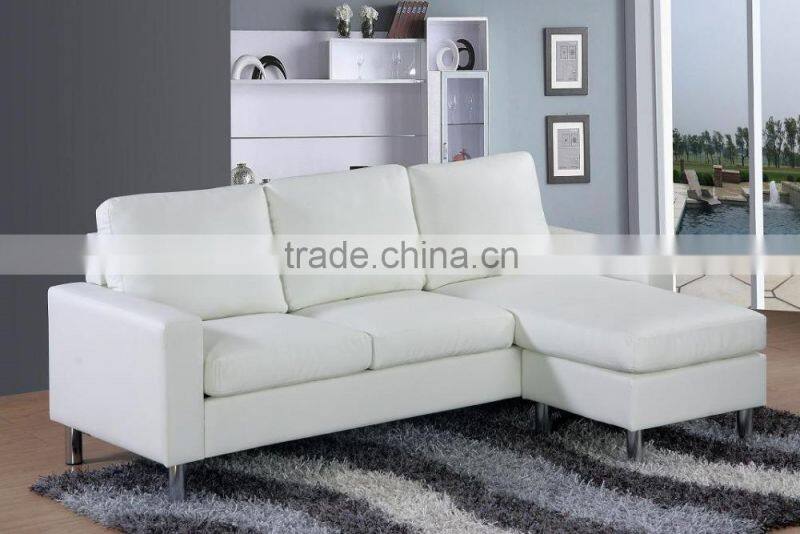white full leather modern sectional Corner high quality sofas