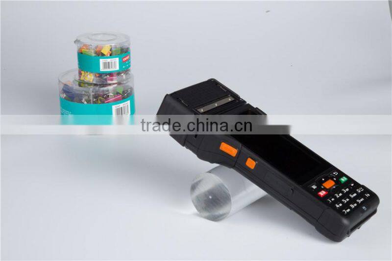 Android mini handheld eft POS terminal with thermal printer qr code scanner P9000