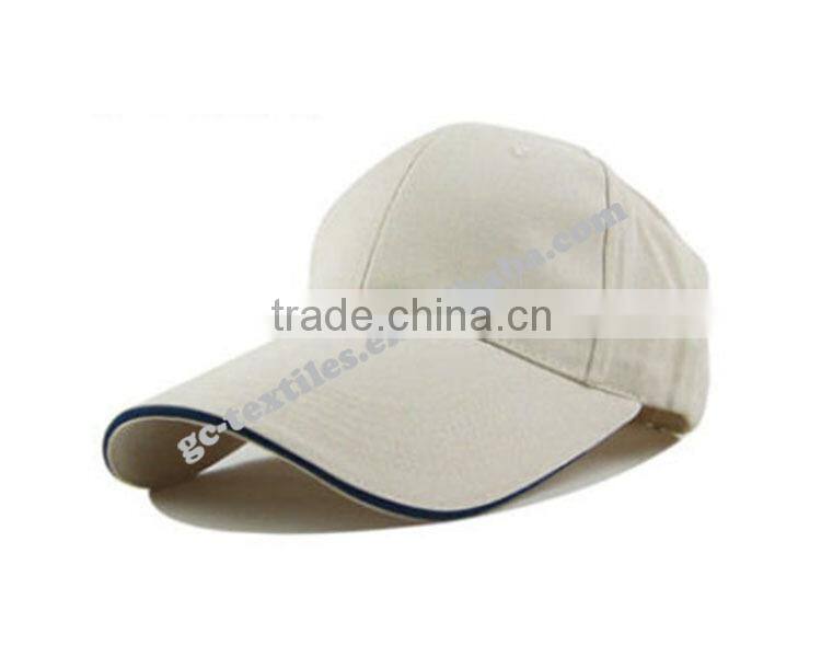 china supplier cotton twill OEM logo sandwich baseball cap