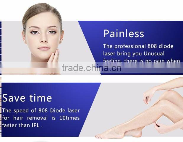Sapphire handlepiece!! 808nm diode laser laser hair removal handy machine
