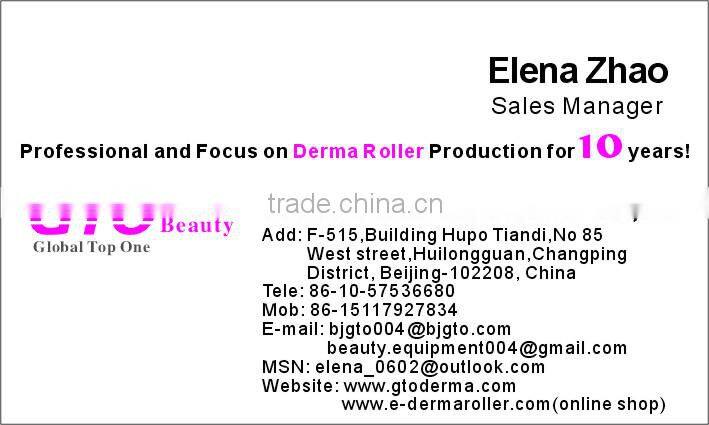 GTO 2014New GMT 540needles micro needle derma roller with blue violet head