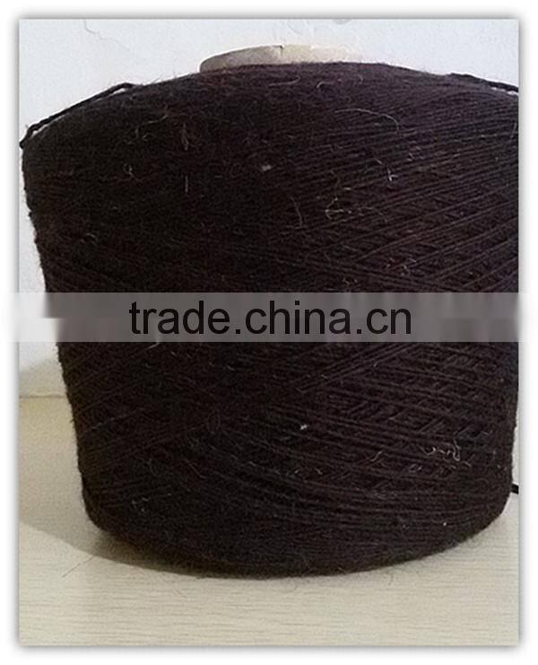 Lustered 50%Acrylic50% wool blended yarn use for blanket and carpet