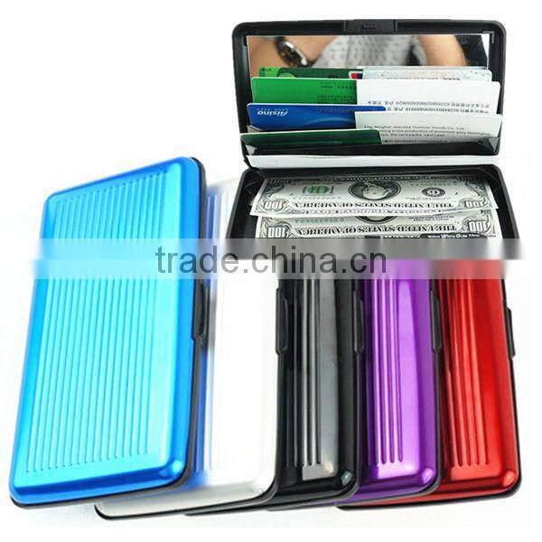 Hot Waterproof Business ID Credit Card Wallet Holder Aluminum Metal Pocket Case Box