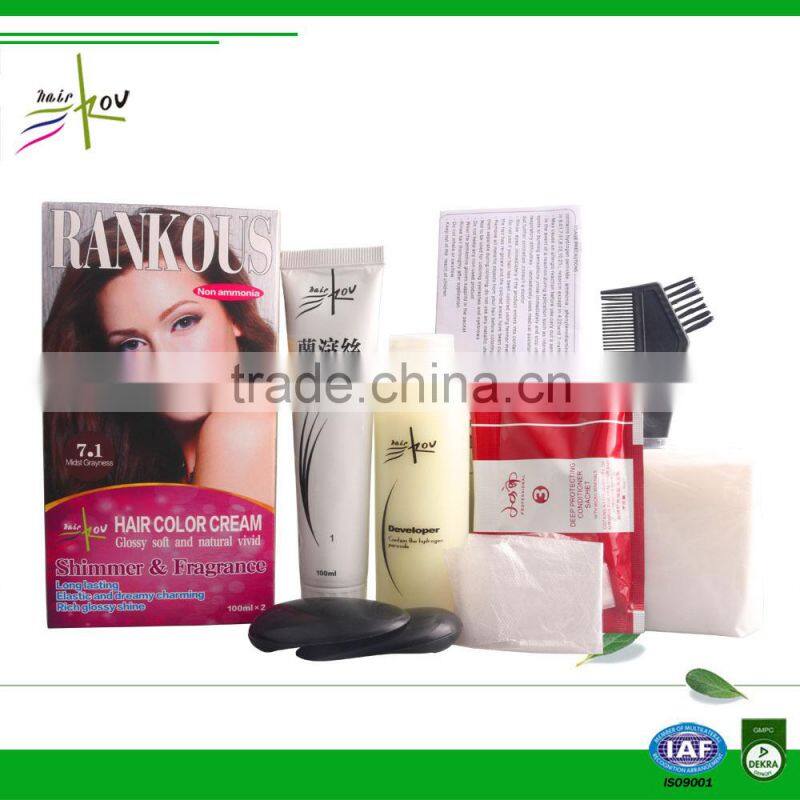 Chinese double hair dye ammonia hair dye high quality