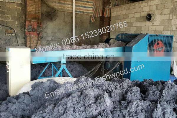 Factory supply cotton waste making recycling processing machine with factory price