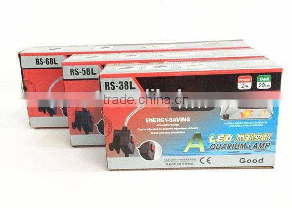 RS58L Aquarium Led Clip Light with Switches and a Adaptor