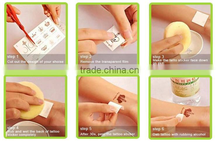 New body Tattoo sticker Designs Waterproof temporary tattoo paper Arm Chest free temporary tattoo