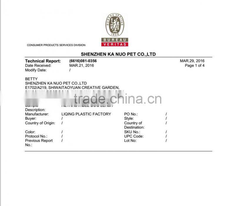 soft handle retractable pet leash with colourful design